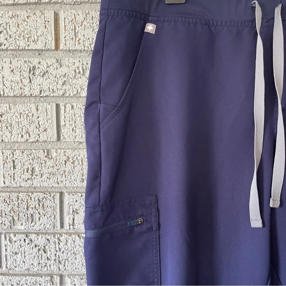 Figs Zamora Jogger Scrub Pants Navy Blue Size XL